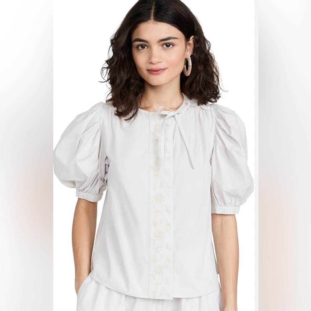 Ulla Johnson Colette Top in Dove size 6